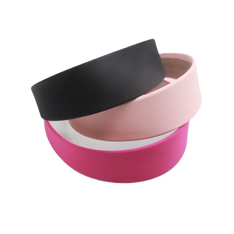 Korean Silk Satin Headband - 4cm Widened Fairy Style