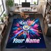 Crystal Velvet Rug Manchester City Print Custom Name Text Floor Mat Home Decor