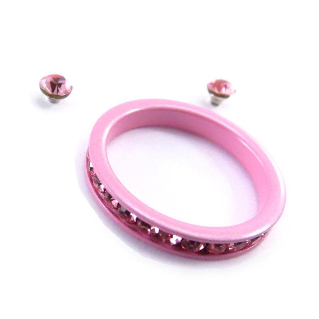 Les Trésors De Lily [J2299] - Pale Pink 'Sissi' Earrings and Ring
