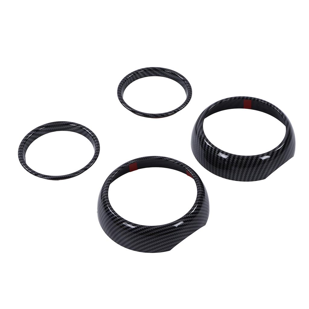 4pcs Carbon Fiber Style Air Vent Cover Trims Replacement F55 F56 F57 Hatchback 2014‑2021