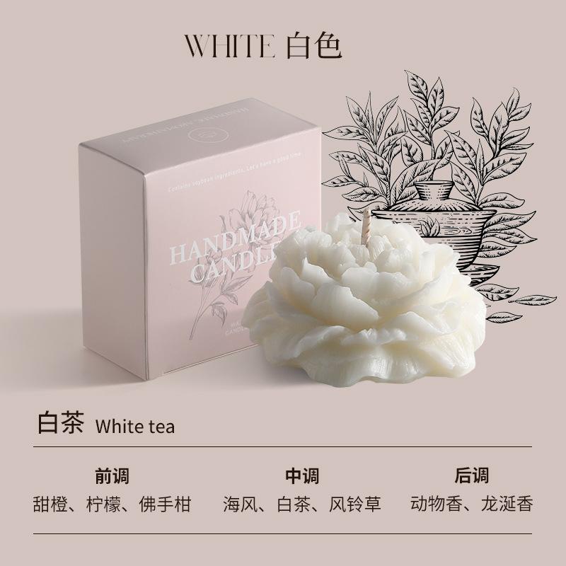 

Scented Candle Camellia Premium Fragrance Ornament White Tea
