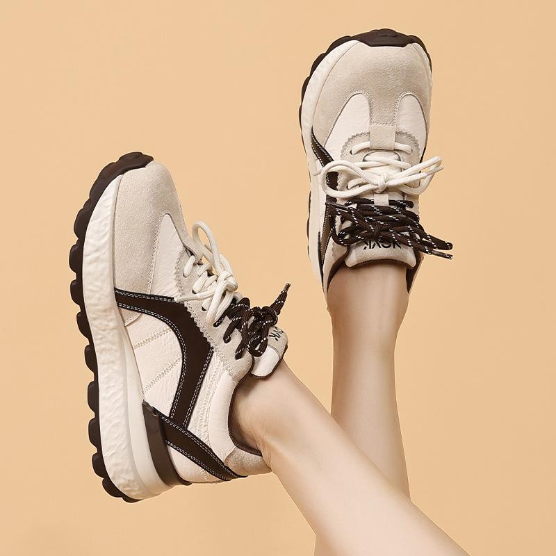 Autumn New Platform Shoes Versatile Niche Casual Lightweight Sports Shoes Women's Height Increase