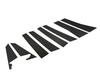 BRIGHTZ Finish Stainless Steel Black Plated Pillar Panels for Honda Elysion Prestige RR Visor Compatible with and 6 Elysion Prestige Ultra-Mirror (No
