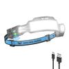 Smiling Shark Headlamp 6 COB Lights with Adjustable Focused Powerful LED Headlamp with 6 Lighting Motion Adjustable 8 Hours of Continuous IPX4