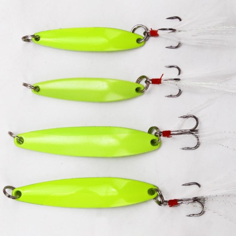 3 szt. Tonąca Metalowa Lśniąca Przynęta Łyżka Błystka Sztuczne Twarde Przynęty Wirnik Twarda Przynęta Wędkarska Błystki z Haczykiem