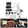 2 Tone 1 Volumes 5 Way Switch Electric Guitar Replacement Part Set Single Coil Pickups with Prewired Wiring Harness Set
