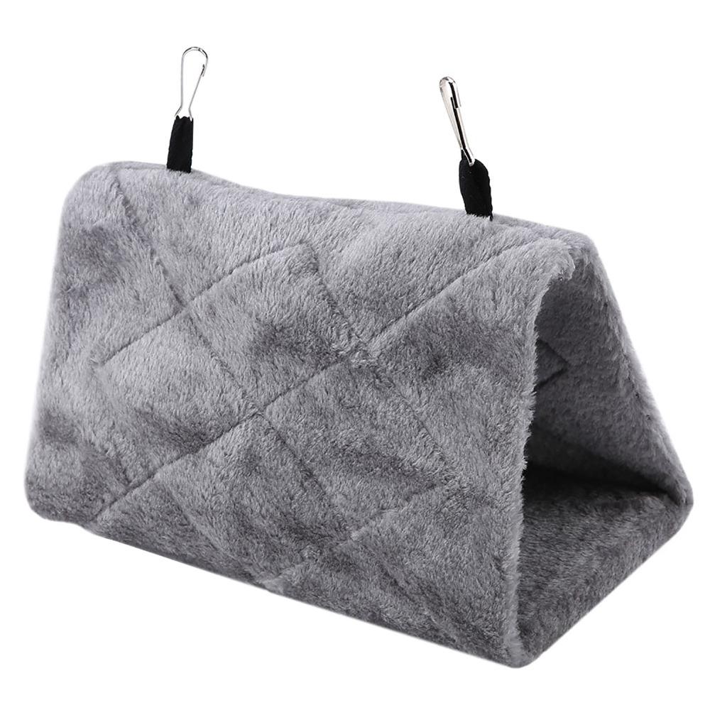 Soft Plush Material Bird Hammock Nest Hanging Design Plush Bird Bed Bird Cage Tent Winter Season