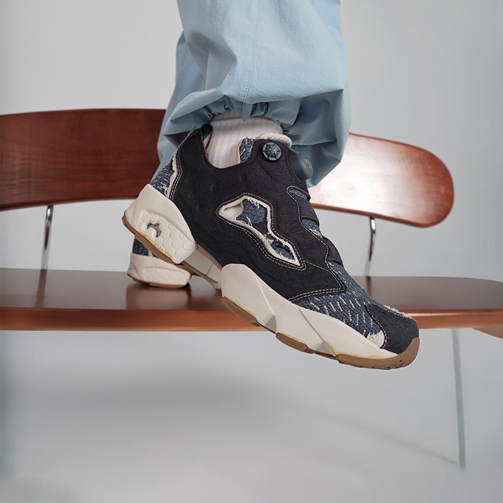 Reebok Instapump Fury 94 Obsidian Sashiko Unisex Sneakers Black Blue 100074848