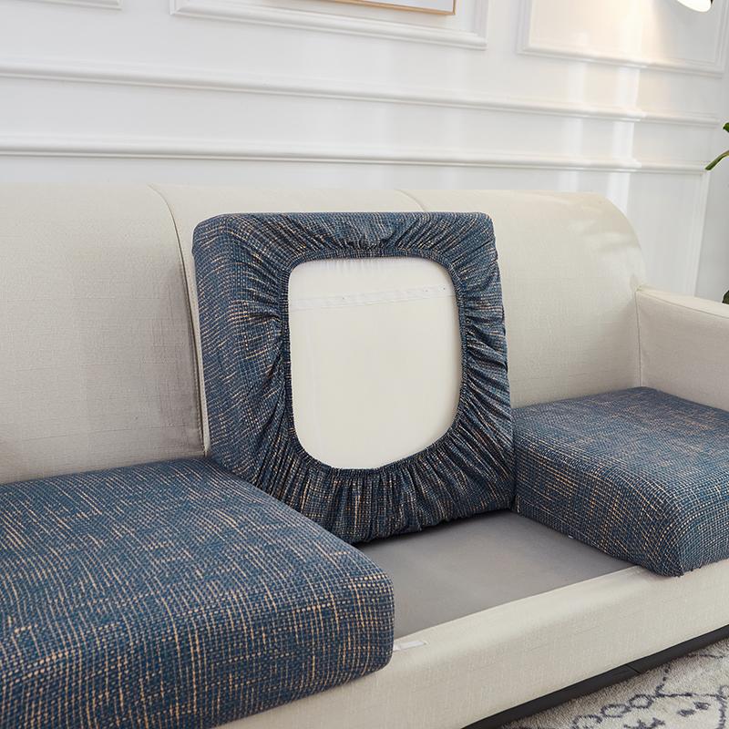 Spandex Stretch Sofa Seat Cushion Cover Chair Cover Pets Kids Furniture Protector Washable Removable Slipcover 1/2/3/4 Seat