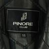 PINORECLUB Veste en cuir longue à manches longues double boutonnage 11 noir Hommes D'occasion