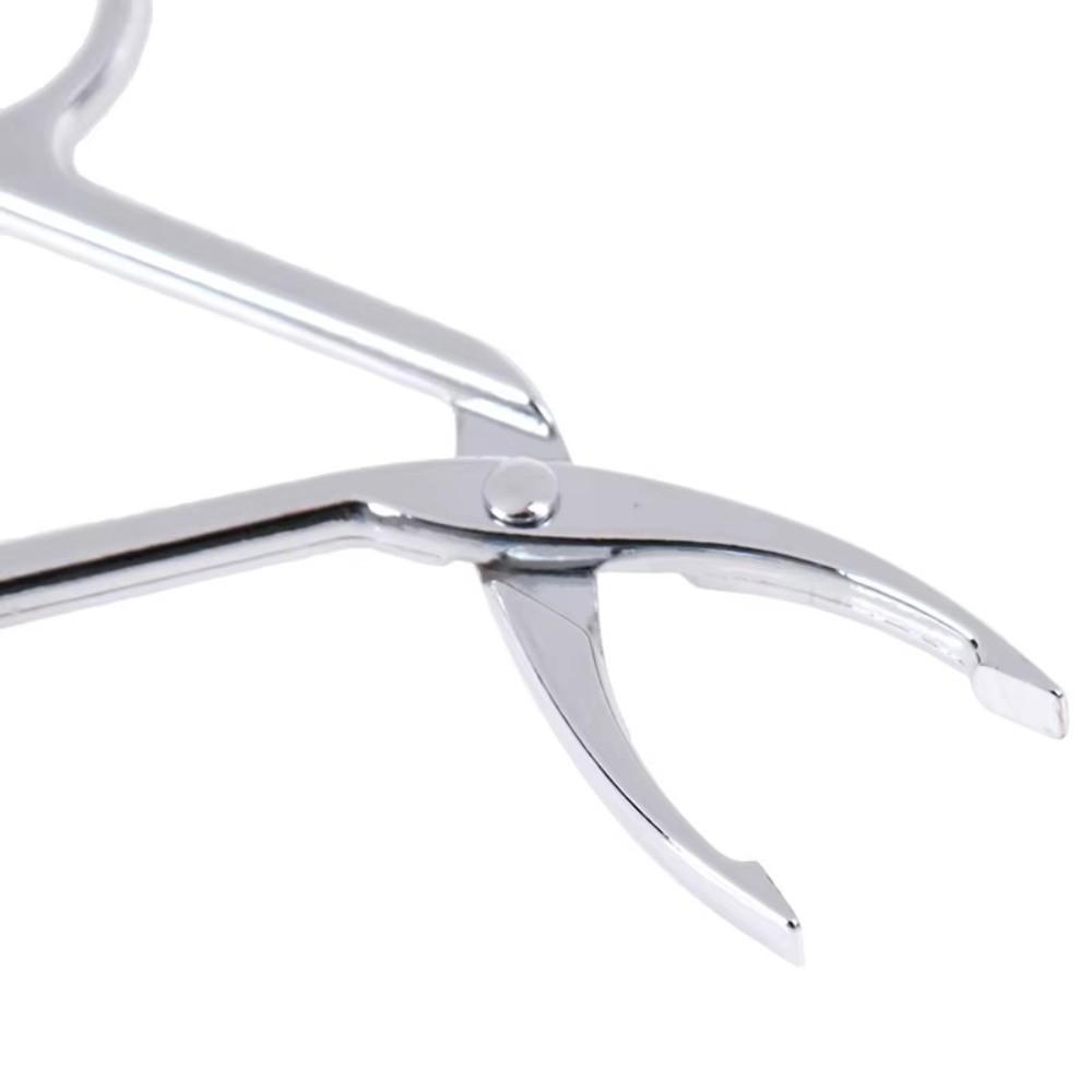Stainless Steel Eyebrow Tweezer With Handles Elbow Hair Plucker Hairgripping Clip Mechanism Eyebrow Curler