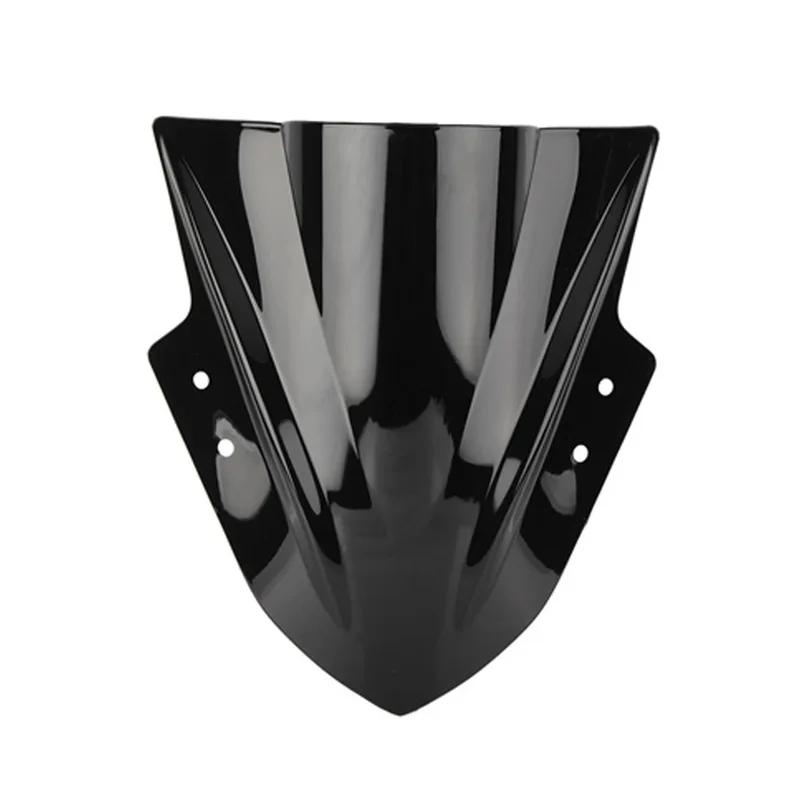 Дефлектор ветрового стекла EX 300R для Kawasaki Ninja 300 EX300R 2013 - 2017 Двойной пузырь Защитный дефлектор ветрового стекла чёрный