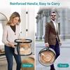 Large Hat Box Large Capacity Cowboy Hat Storage Box Organizer Case With Carrying Handle Stackable With Lid For Dorm Room