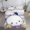 Cute 3D Printed Pochacco Anime Cartoon Bedding Set Soft Comfort Duvet Cover King Size For Kids Bedroom