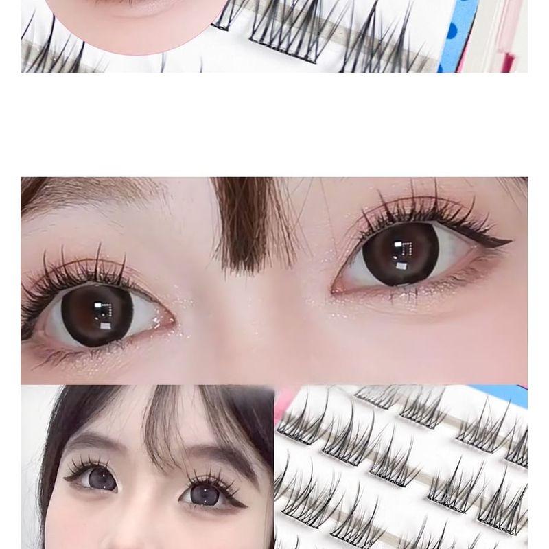 denivyse - Glue-free Multipack False Eyelashes Cluster / Bottom Multipack False Eyelashes Cluster / Set (Various Designs)