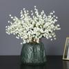 35Cm 5-Fork Imitation Bell Orchid Single White Small Lily Of The Valley Plastic Flower Imitation Flower Diy Home Decoration
