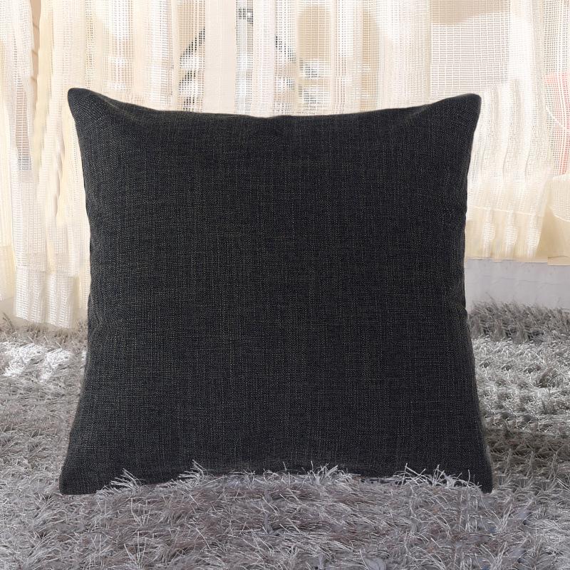 Ins Style Thick Linen Pillow Case Sofa Cushion Bedside Soft Bag Cushion Pillow