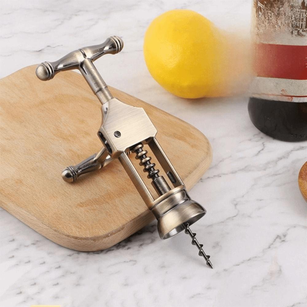 Corrosion-resistant Wine Bottle Opener Vintage Cork Puller Zinc Zinc Zinc Alloy Corkscrew Dining Table