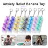 Keyboard Fidget Toy Realistic Clicking Sound Keychain with Compact Keyboard Design Stress Relief Key Chain Bag Accessories