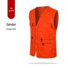 Custom Logo Multi-Pocket Reflective Safety Vest for Photography, Volunteers, and Construction