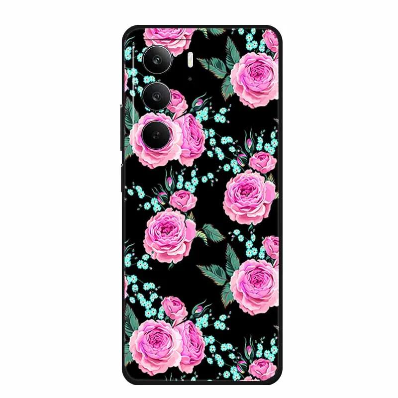 For Realme Narzo 80 Lite 5G Case Narzo80 Lite Coque Cartoon Cat TPU Black Silicone Soft Phone Case For Realme Narzo 80Lite Funda