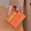 Ultra-Thin Genuine Leather Business Card Holder Compact Wallet Simple Design Top Layer Cowhide Single-Piece Card Sleeve High-End
