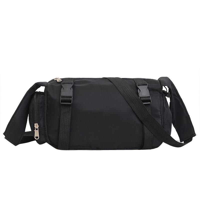 Stylish Black Nylon Crossbody Bag For Women With Large Capacity And Trendy Design