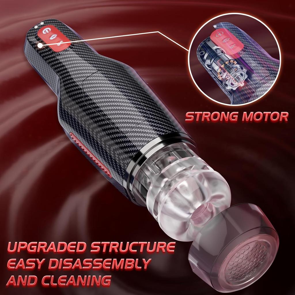 Automatic Male Masturbator, Male Sex Toys Hands Free Masturbators with 10 Vibrating Modes Male Stroker