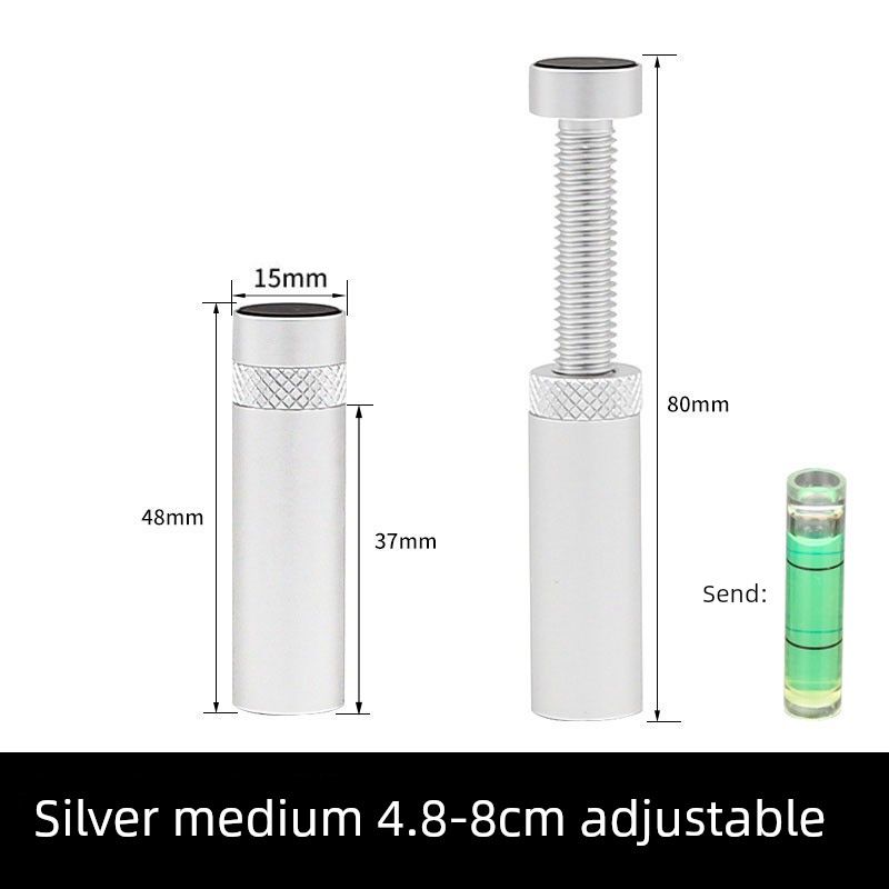 

ITX Aluminum Magnetic Bottom Small Chassis Graphics Card Support Silver medium 4.8-8cm adjustable