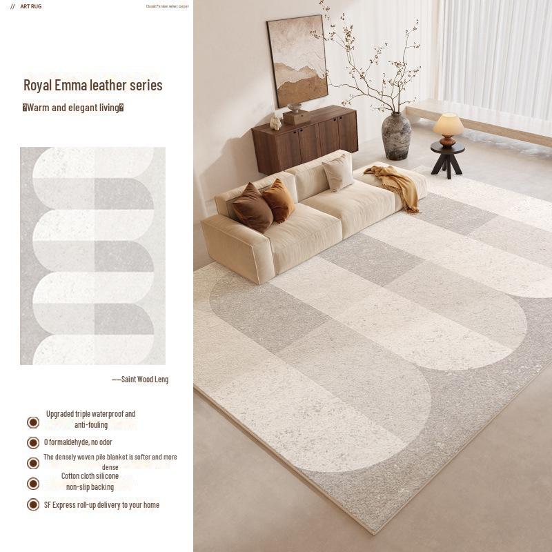 2025 Light Luxury High-End Cream Carpet for Living Room & Bedroom