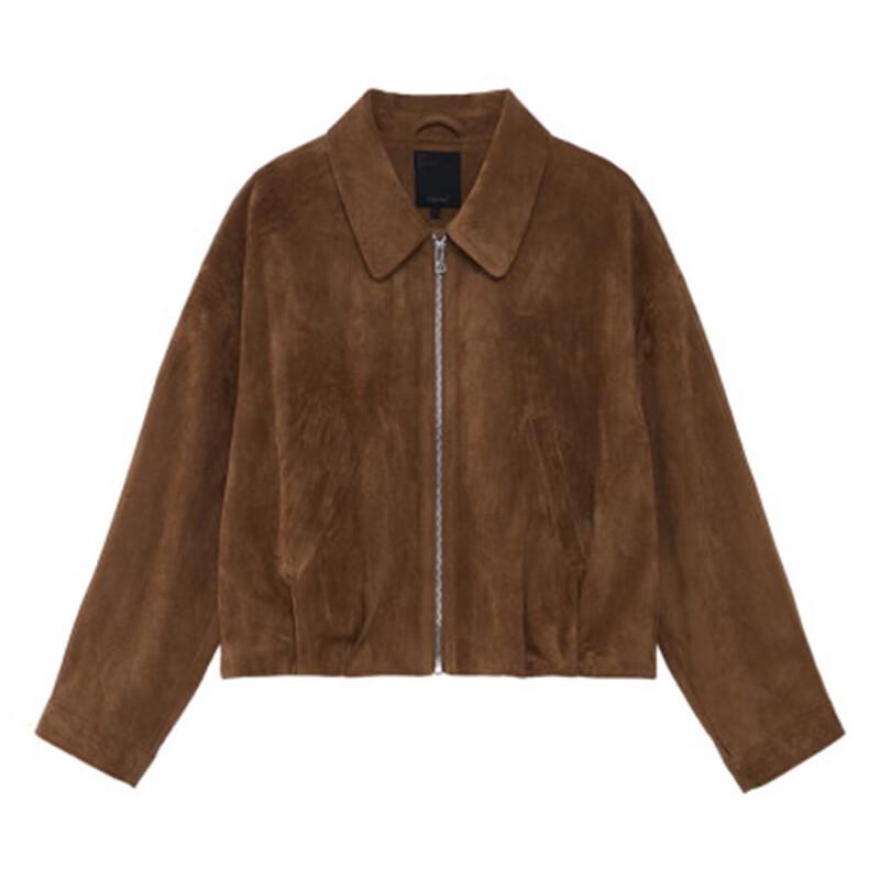 

Женская укороченная куртка IMAN из искусственной замши в стиле Maillard XL