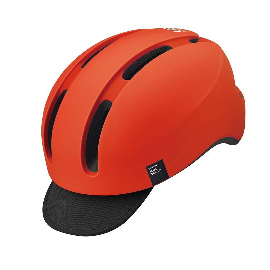 OGK KABUTO Canvas Urban Bicycle Matte Flash JCF Recommended Helmet, M/L (57-59cm), Red,