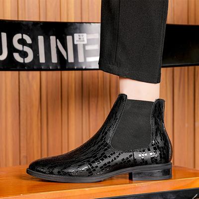 Britischer Stil Herren Chelsea Boots 2024 Mode Hohe Motorradstiefel Luxus Designer Stiefeletten Herrenschuhe Luxus Herrenstiefel
