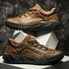Fashion Retro Style Non-Slip Men Casual Shoes Breathable Loafers Sneakers Fashion Comfortable Hiking Shoes Outdoor Man Treking Footwear