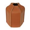 Flat Gas Tank PU Leather Sleeve Fuel Tank Protective Case Camping Stove PU Leather Cover for Outdoor 450g 11.5x14.5cm