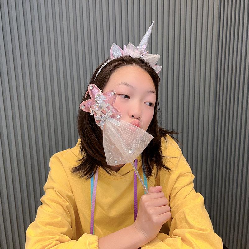 Children's Korean Style Hair Accessories: Princess Hair Clips, Baby Headbands, and Unicorn Birthday Party Designs