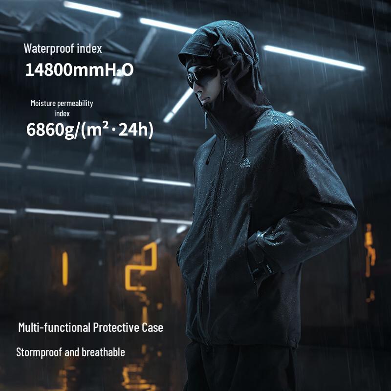 PELLIOT Men's 'Battleship' Outdoor Windproof Hiking Jacket