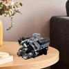 V8 Engine Model Resin V8 Small-Block Engine Statue Miniature V8 Engine Figurine Collectible Gift for Adults Car Enthusiasts