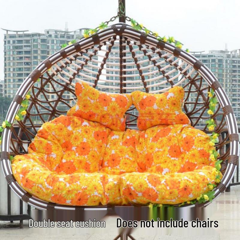 Double Hammock Hanging Chair Cushion - Thick, Washable Rattan Chair Cover for Autumn