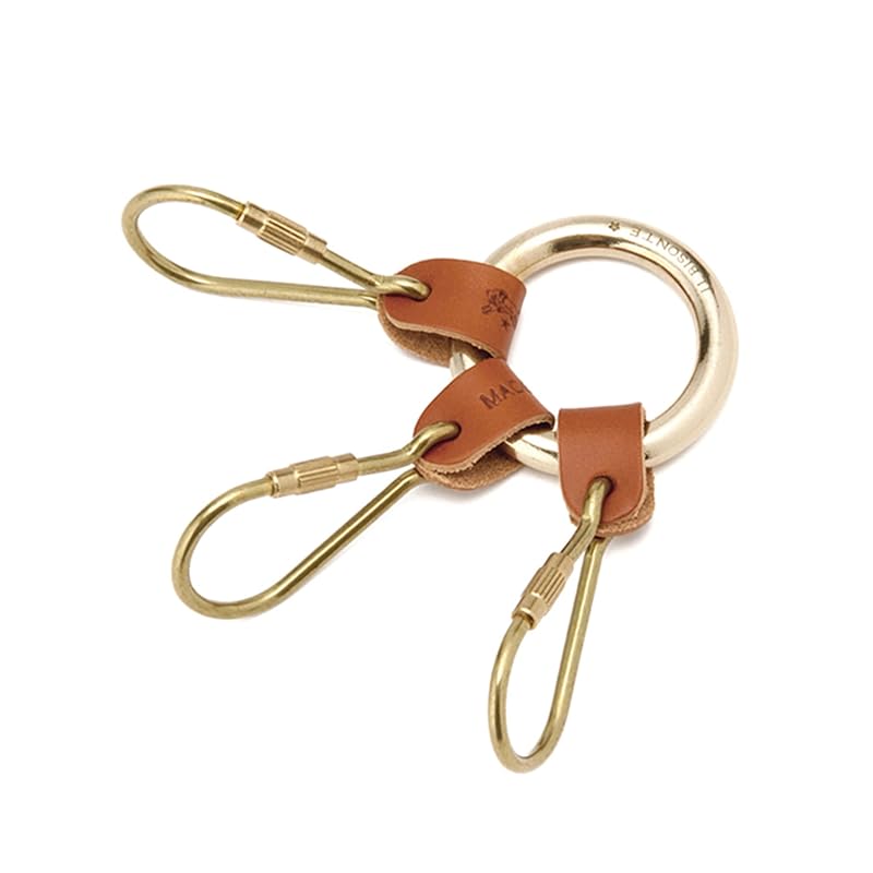 

[IL BISONTE (Il Bisonte)] key ring key ring leather genuine leather cowhide ladies men s unisex Burnt skin brown brown