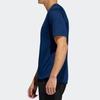 adidas T Shirts Men's Blue Crew Neck Moderate Straight Fit EB8047