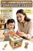 JUYEE Educational Toy Shape Matching Cubes for Boys and Girls, Montessori Style Wooden Toy, Shape Sorting Puzzle, Early Development, Color, Shape,