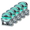3/5/10PK 12mm Standard Label Tapes Compatible for EPSON LW-400 LK-4WBN SS12KW SS18KW Label Ribbon for KingJim SR230C Label Maker