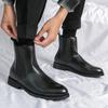 2024 New Chelsea Men's Boots Publon Fashion Versatile Business Casual British Style Street Party Wear Classic Ankle Boots