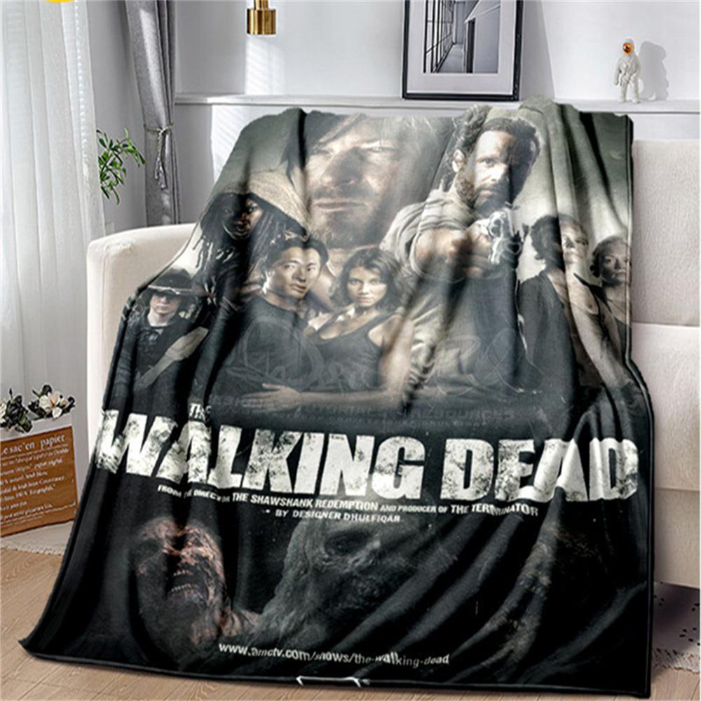 The Walking Dead Horror Soft Plush Blanket,Flannel Blanket Throw Blanket for Living Room Bedroom Bed Sofa Picnic Cover Bettdecke