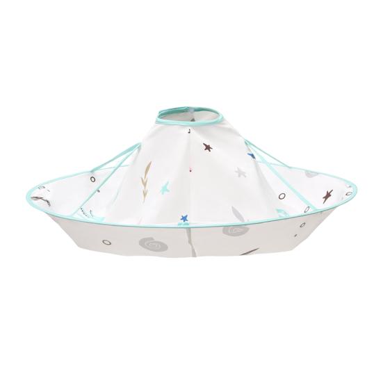 Kids Haircut Cape Cartoon Pattern Waterproof Hair Cutting Cape Barber Shop Apron & Bib Foldable Umbrella Design