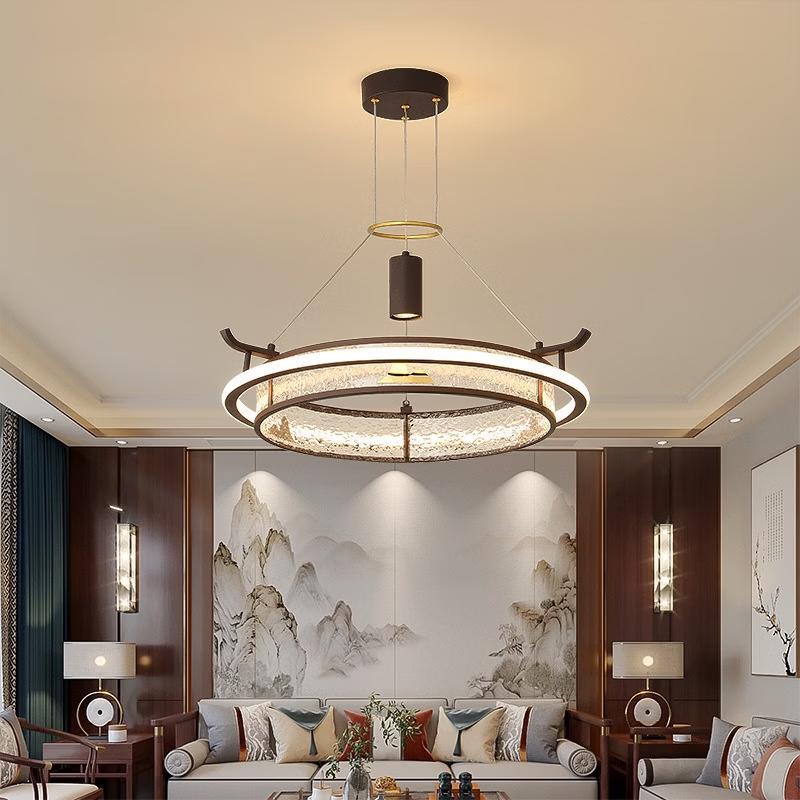 Oeny Round LED Chandelier with 3-Color Dimming