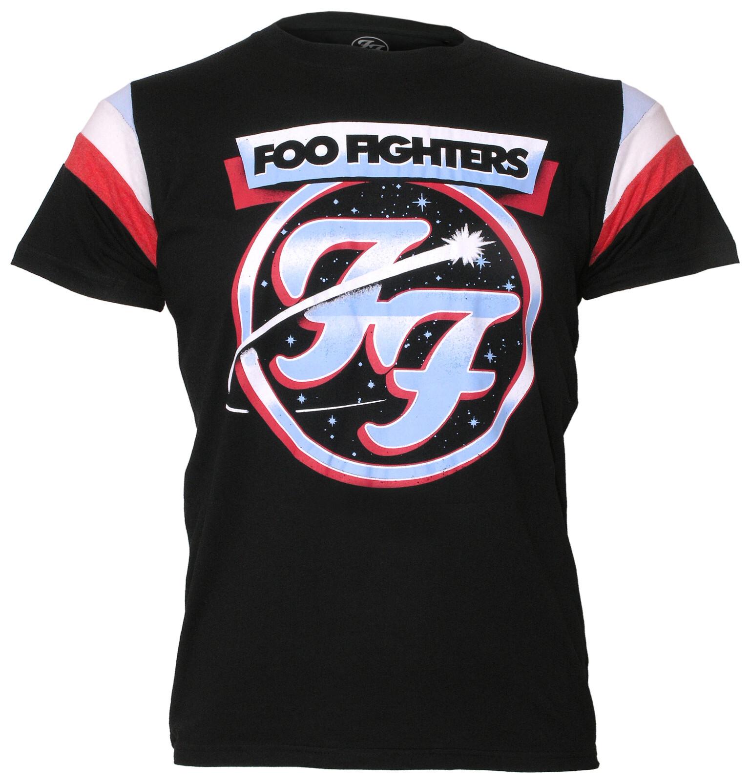 Official Foo Fighters T Shirt Comet Tricolour FF Logo Dave Grohl New S To XXL S