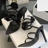 Eilyken Design Style Flower Thin High Heels Women Sandals Pointed Toe Ankle Strap Banquet Prom Summer Shoes