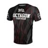 Sommer Fans Achteckig X RFA Fightwear Herren 3D-Druck Atmungsaktiv Schnelltrocknend Motorrad Sport Fitness Kurzarm T-Shirt